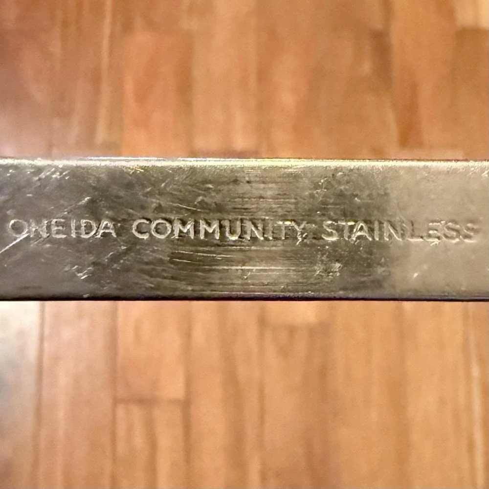 9pcs VTG Oneida Community ISABELLA Stainless‎ MCM Flatware 3 Serving / 1 Setting